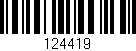 Código de barras (EAN, GTIN, SKU, ISBN): '124419'