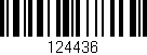 Código de barras (EAN, GTIN, SKU, ISBN): '124436'
