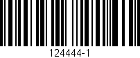 Código de barras (EAN, GTIN, SKU, ISBN): '124444-1'