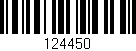 Código de barras (EAN, GTIN, SKU, ISBN): '124450'