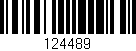 Código de barras (EAN, GTIN, SKU, ISBN): '124489'