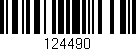 Código de barras (EAN, GTIN, SKU, ISBN): '124490'