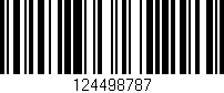 Código de barras (EAN, GTIN, SKU, ISBN): '124498787'