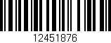 Código de barras (EAN, GTIN, SKU, ISBN): '12451876'