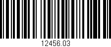 Código de barras (EAN, GTIN, SKU, ISBN): '12456.03'