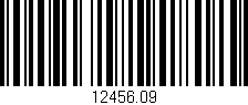 Código de barras (EAN, GTIN, SKU, ISBN): '12456.09'