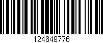 Código de barras (EAN, GTIN, SKU, ISBN): '124649776'