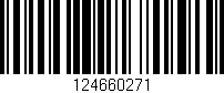 Código de barras (EAN, GTIN, SKU, ISBN): '124660271'