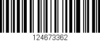 Código de barras (EAN, GTIN, SKU, ISBN): '124673362'