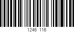 Código de barras (EAN, GTIN, SKU, ISBN): '1246/116'