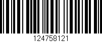 Código de barras (EAN, GTIN, SKU, ISBN): '124758121'
