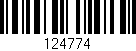 Código de barras (EAN, GTIN, SKU, ISBN): '124774'