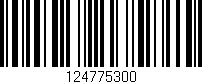 Código de barras (EAN, GTIN, SKU, ISBN): '124775300'