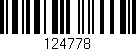 Código de barras (EAN, GTIN, SKU, ISBN): '124778'