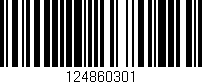 Código de barras (EAN, GTIN, SKU, ISBN): '124860301'