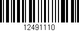Código de barras (EAN, GTIN, SKU, ISBN): '12491110'