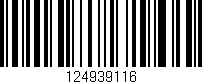 Código de barras (EAN, GTIN, SKU, ISBN): '124939116'