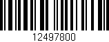 Código de barras (EAN, GTIN, SKU, ISBN): '12497800'