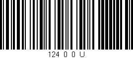 Código de barras (EAN, GTIN, SKU, ISBN): '124_0_0_U'
