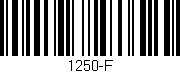 Código de barras (EAN, GTIN, SKU, ISBN): '1250-F'
