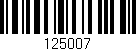 Código de barras (EAN, GTIN, SKU, ISBN): '125007'
