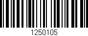 Código de barras (EAN, GTIN, SKU, ISBN): '1250105'