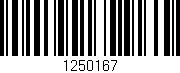 Código de barras (EAN, GTIN, SKU, ISBN): '1250167'