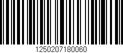 Código de barras (EAN, GTIN, SKU, ISBN): '1250207180060'