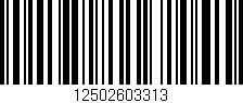 Código de barras (EAN, GTIN, SKU, ISBN): '12502603313'