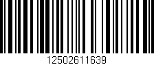 Código de barras (EAN, GTIN, SKU, ISBN): '12502611639'