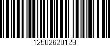 Código de barras (EAN, GTIN, SKU, ISBN): '12502620129'