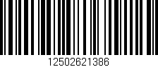 Código de barras (EAN, GTIN, SKU, ISBN): '12502621386'