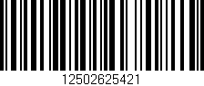 Código de barras (EAN, GTIN, SKU, ISBN): '12502625421'