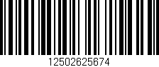 Código de barras (EAN, GTIN, SKU, ISBN): '12502625674'