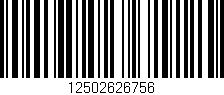 Código de barras (EAN, GTIN, SKU, ISBN): '12502626756'