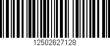 Código de barras (EAN, GTIN, SKU, ISBN): '12502627128'