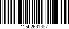 Código de barras (EAN, GTIN, SKU, ISBN): '12502631897'