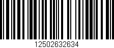 Código de barras (EAN, GTIN, SKU, ISBN): '12502632634'