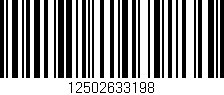 Código de barras (EAN, GTIN, SKU, ISBN): '12502633198'