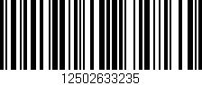 Código de barras (EAN, GTIN, SKU, ISBN): '12502633235'