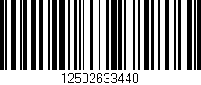 Código de barras (EAN, GTIN, SKU, ISBN): '12502633440'