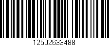 Código de barras (EAN, GTIN, SKU, ISBN): '12502633488'