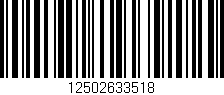 Código de barras (EAN, GTIN, SKU, ISBN): '12502633518'