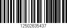 Código de barras (EAN, GTIN, SKU, ISBN): '12502635437'
