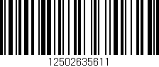Código de barras (EAN, GTIN, SKU, ISBN): '12502635611'