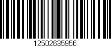 Código de barras (EAN, GTIN, SKU, ISBN): '12502635956'