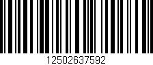 Código de barras (EAN, GTIN, SKU, ISBN): '12502637592'