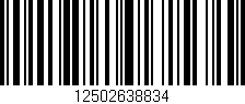 Código de barras (EAN, GTIN, SKU, ISBN): '12502638834'