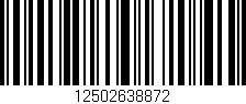Código de barras (EAN, GTIN, SKU, ISBN): '12502638872'