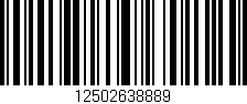 Código de barras (EAN, GTIN, SKU, ISBN): '12502638889'